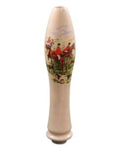 Hunting Scene Beer Pump Ceramic Handle NEW