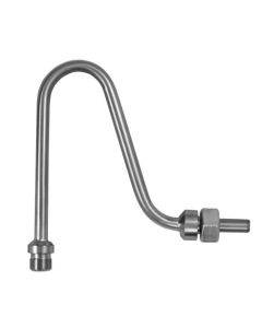 Replacement 1/4pt Angram Clamp-on Long Spout with Back Nut