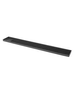 Bar Mat - Deluxe Black Rubber 610mm x 80mm