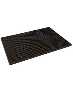 Bar Mat - Black Rubber 450mm x 300mm