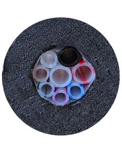 Python Off-Cut - 5(3/8")+ 1(1/2")+ 2(1/2" Recirc) with 19mm Insulation - 25Mtr