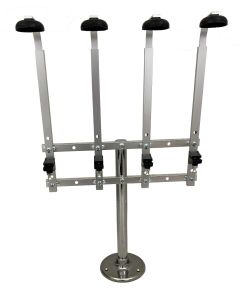 Optic - Single Pillar Fixed 4 Bottle Stand (70cl / 1 litre)