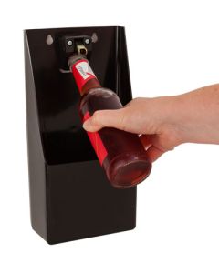 Wall Mounted Bottle Opener & Cap Catcher