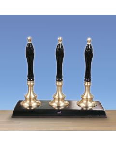 3 Pull Endeavour 1/4pt Water Jacketed Clamp-on in Brushed Brass with Black Plinth