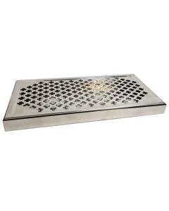 Bar Top Drip Tray and Grate Stainless Steel 