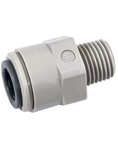 3/8" Push-Fit to 1/4" BSPT Straight Adaptor - John Guest