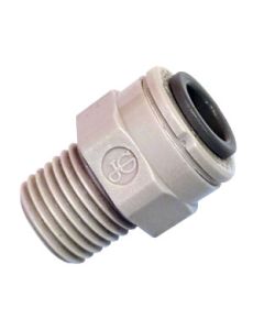 John Guest 5/16” Push-Fit x 1/4" BSPT Straight Adaptor - Push Fit