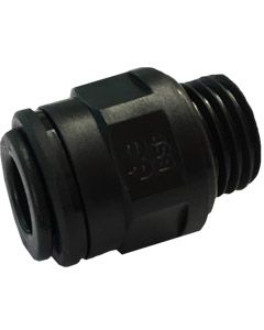 John Guest- Straight Adaptor, 8mm Push Fit x 1/4 BSP Male Thread