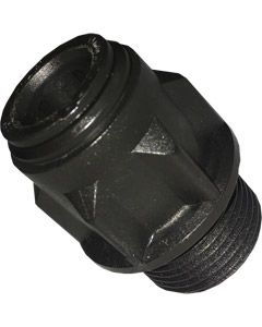 Straight Adaptor, 15mm Push Fit x 3/4 BSP Male Thread