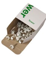 Pipe Clip - White for 3/16" MDP Tube 100 pack