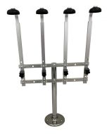 Optic - Single Pillar Fixed 4 Bottle Stand (70cl / 1 litre)