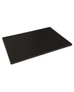 Bar Mat - Black Rubber 450mm x 300mm