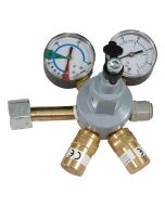 UK Safety Standard - Beer CO2 Primary Gas Bottle Regulator (Bottle Mount) with 2 Gauges