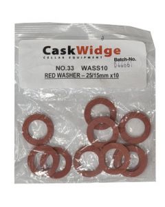 Cask Widge - Pack 10 Red Washer for Grey 3/4BSP Line Connector