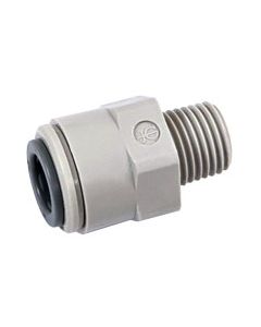 3/8" Push-Fit to 1/4" BSPT Straight Adaptor - John Guest