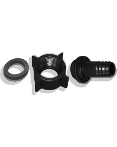 Cask Line Connector Set - 3/4BSP Nut & ½” Barbed Tail + Washer