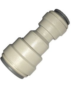 Straight Connector, 15mm Tube - 3/8" Push Fit