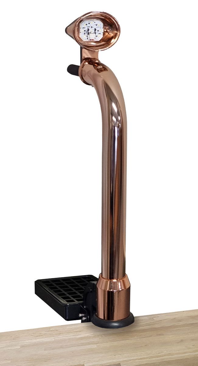 Font - Bright Copper Single Clamp-on Porta Champlin Font w/o Tap - Hand ...