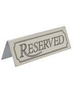 Table Sign - RESERVED - Stainless Steel