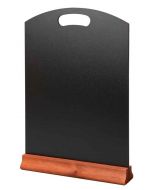 Blackboard - Hand held Menu Board Red Mahogany Base  420mm x 297mm